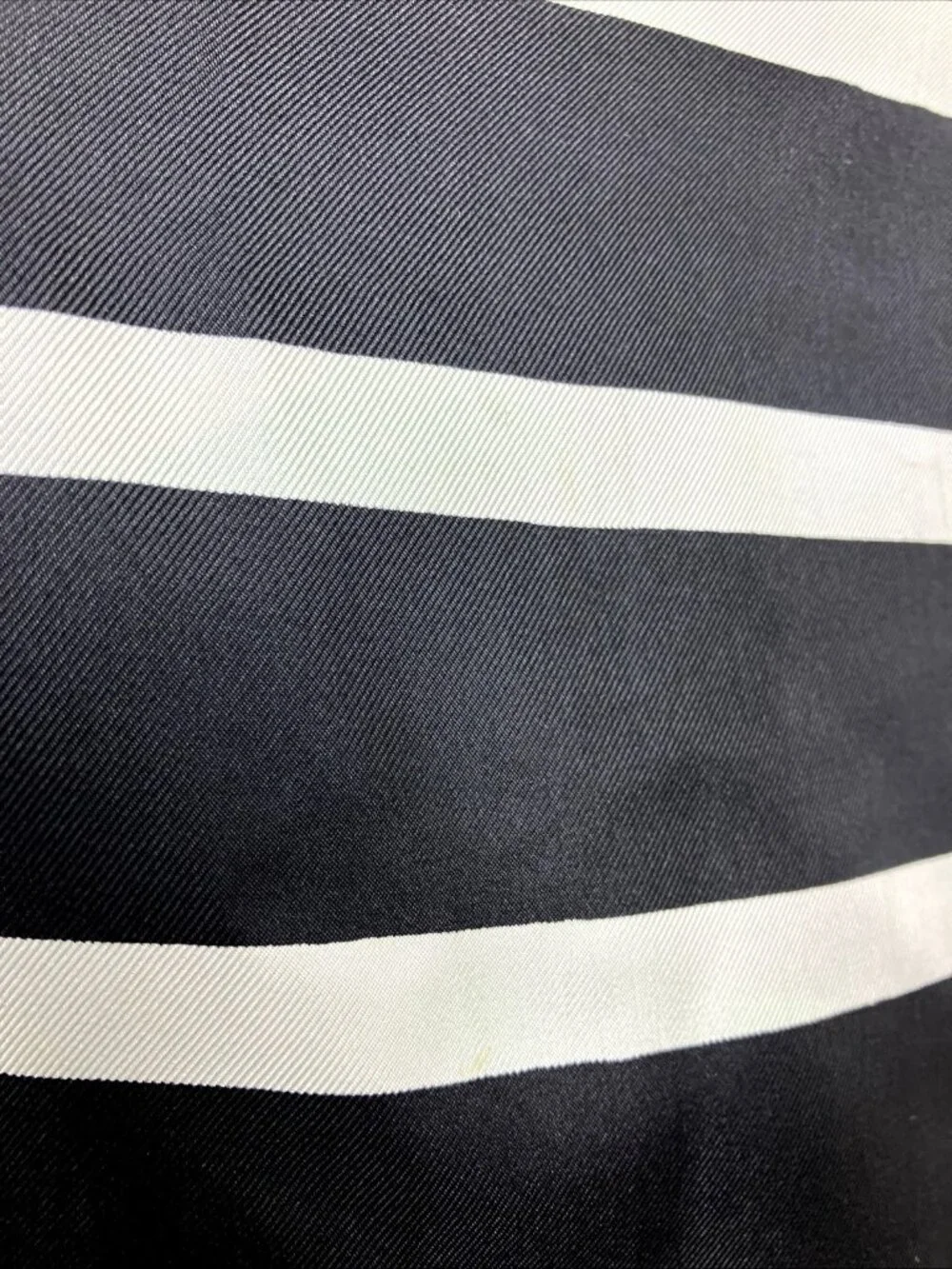 RARE Norell 37 X 57 XL shawl Scarf Silk Twill Chevron Logo 50s 60s Wrap Cape